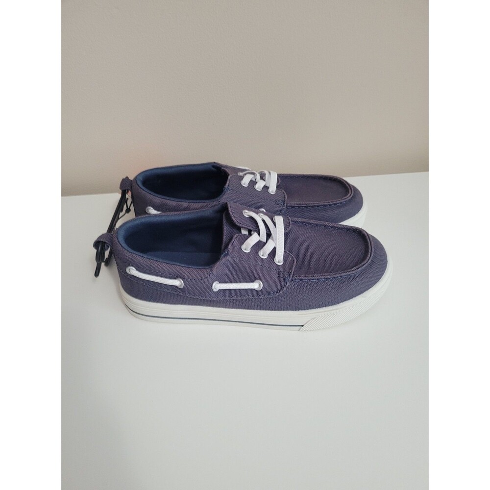 NEW Wonder Nation Casual Slip On Boat Shoe Navy Boys Size 2